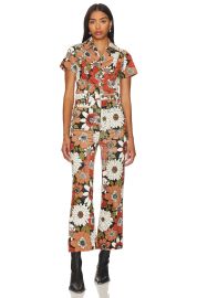 Show Me Your Mumu Cropped Everhart Jumpsuit In Hutton Floral Corduroy at Revolve