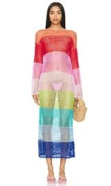 Show Me Your Mumu Paula Maxi Dress In Multi Stripe at Revolve