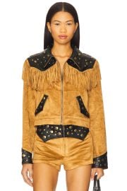 Show Me Your Mumu Wilson Jacket In Sepia Faux Suede at Revolve