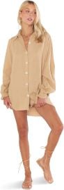 Show Me Your Mumu Womenx27s Captainx27s Tunic Tanlines Double Cloth at Womens Clothing store at Amazon