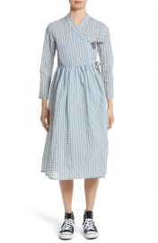 Shrimps Hermione Gingham Seersucker Dress at Nordstrom