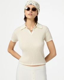 Shrunken Polo - Cream at Guest In Residence