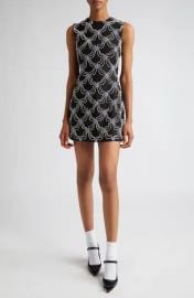 Shushu Tong Crystal Embellished Wool Silk Minidress at Nordstrom