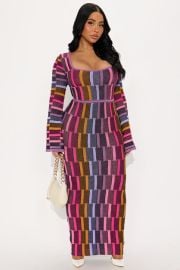 Sia Long Sleeve Maxi Dress Fashion Nova at Fashion Nova
