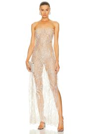 Sid Neigum Sheer Sequin Strapless Dress at FWRD