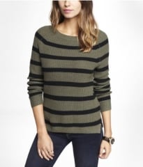 Side Slit Shaker Knit Sweater at Express