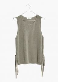 Side Tie Sweater Tank at Madewell