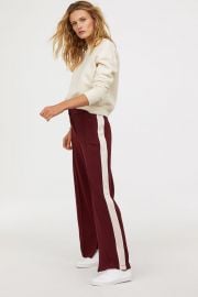 Side stripe trousers at H&M