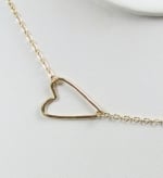 Sideways heart necklace at Etsy at Etsy