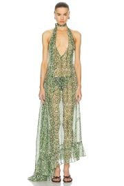 Siedres Arin Halter Neck Maxi Dress at FWRD