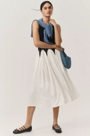 Siempre Michelle Sleeveless Colorblock Midi Dress at Anthropologie