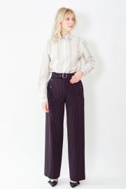 Sies Marjan Anouk Pinstripe Belted Pant at Grethen House