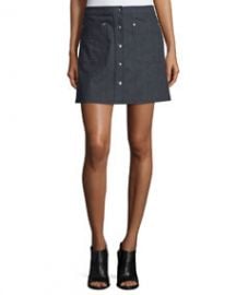 Siggy Denim Mini Skirt  Indigo at Neiman Marcus