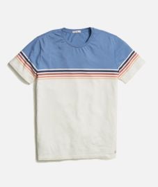 Signature Crew Stripe Tee Marine Layer at Marine Layer