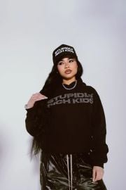 Signature Logo Swarovski Hoodie Stupidly Rich Kids at Stupidly Rich Kids