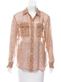 Signature Python Chiffon Blouse by Equipment at The Real Real