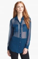 Signature shirt in houndstooth by Equipment at Nordstrom