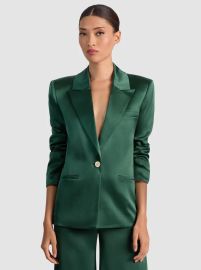 Silas Blazer In Green Mystique Alice Olivia at Alice + Olivia