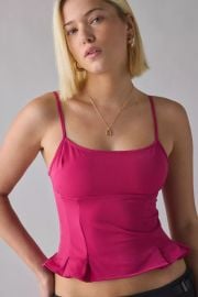 Silence Noise Good Luck Peplum Cami at Urban Outfitters