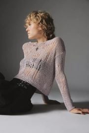 Silence Noise Nora Sparkly Open Knit Sweater at Urban Outfitters