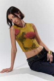 Silence Noise Rosetta Blurry Graphic Tank Top at Urban Outfitters