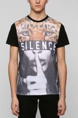 Silence Tiger Girl Mesh Tee at Urban Outfitters