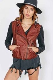 Silence and Noise Leather Jacket at Urban Outfitters