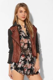 Silence and Noise Vegan Leather Jacket at Urban Outfitters