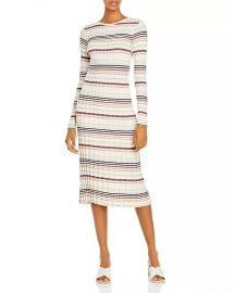 Silk & Cashmere Striped Bodycon Dress at Bloomingdales