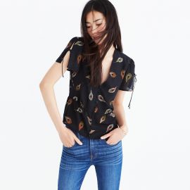 Silk Belle Top in Peacock Feathers by Madewell at Madewell