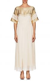 Silk-Blend Crepe Maxi Dress at Barneys Warehouse