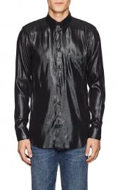 Silk-Blend Lame Shirt by Givenchy at Barneys