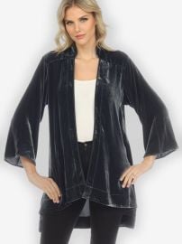 Silk Blend Velvet Kimono CITRON CLOTHING at Citron