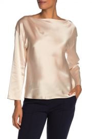 Silk Boatneck Blouse by Vince at Nordstrom Rack