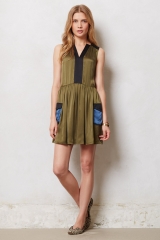 Silk Cargo Dress at Anthropologie