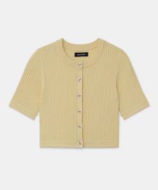 Silk Cashmere Short Sleeve Cardigannbsp NAADAM at Naadam