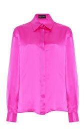 Silk Charmeuse Top By Sergio Hudson at Moda Operandi