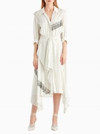 Silk Collared Long Sleeve Dress by Jason Wu at Jason Wu