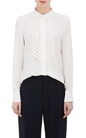 Silk Crepe De Chine Scalloped Blouse by Chloe at Barneys