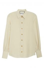 Silk Crepe de Chine Blouse by Gucci at Nordstrom