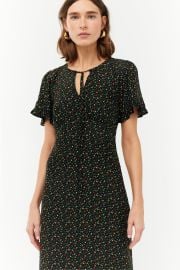 Silk Dawn Dress - Black Fruit Salad HVN at HVN