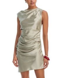 Silk Draped Mini Dress at Bloomingdales