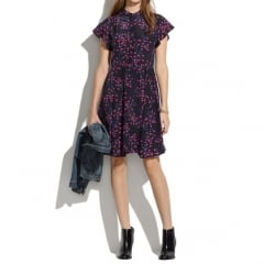 Silk Dress in Night Orchid at Madewell