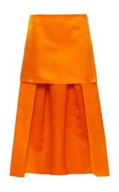 Silk Duchess Satin Mini Skirt By Prada at Moda Operandi