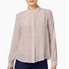 Silk Fish-Print Shirt by Weekend Max Mara at Macys