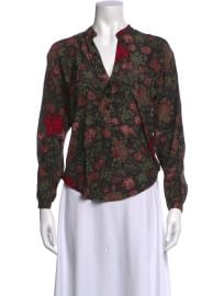 Silk Floral Print Blouse at The Real Real