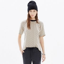 Silk Front Row Tee in Dot at Madewell