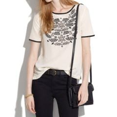 Silk Ivy Cutout Tee at Madewell