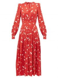 Silk-Jacquard Midi Dress by Alessandra Rich at Matches