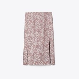 Silk Jacquard Skirt: Women\'s Designer Bottoms | Tory Burch at Tory Burch